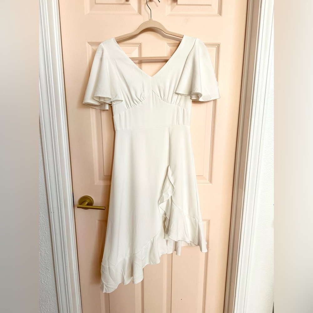 White fluttery Dazy dress